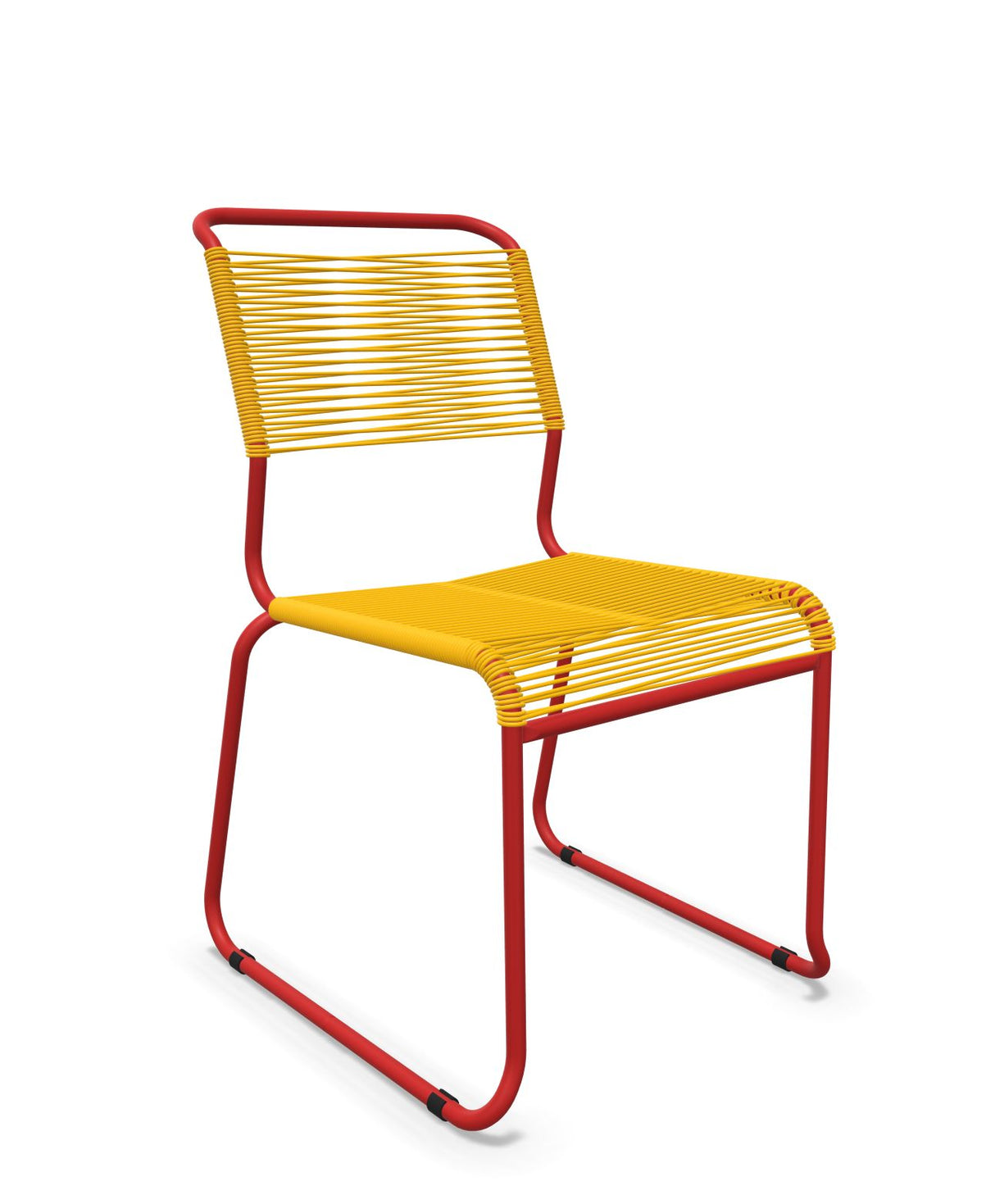 Schaffner Säntis Chaise luge Spaghetti Jaune 11 Rouge 30 