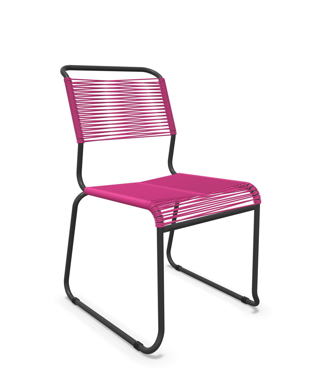 Schaffner Säntis Chaise luge Spaghetti Rose 41 Anthracite 77 