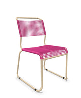 Schaffner Säntis Chaise luge Spaghetti Rose 41 Marron Pastel 83 