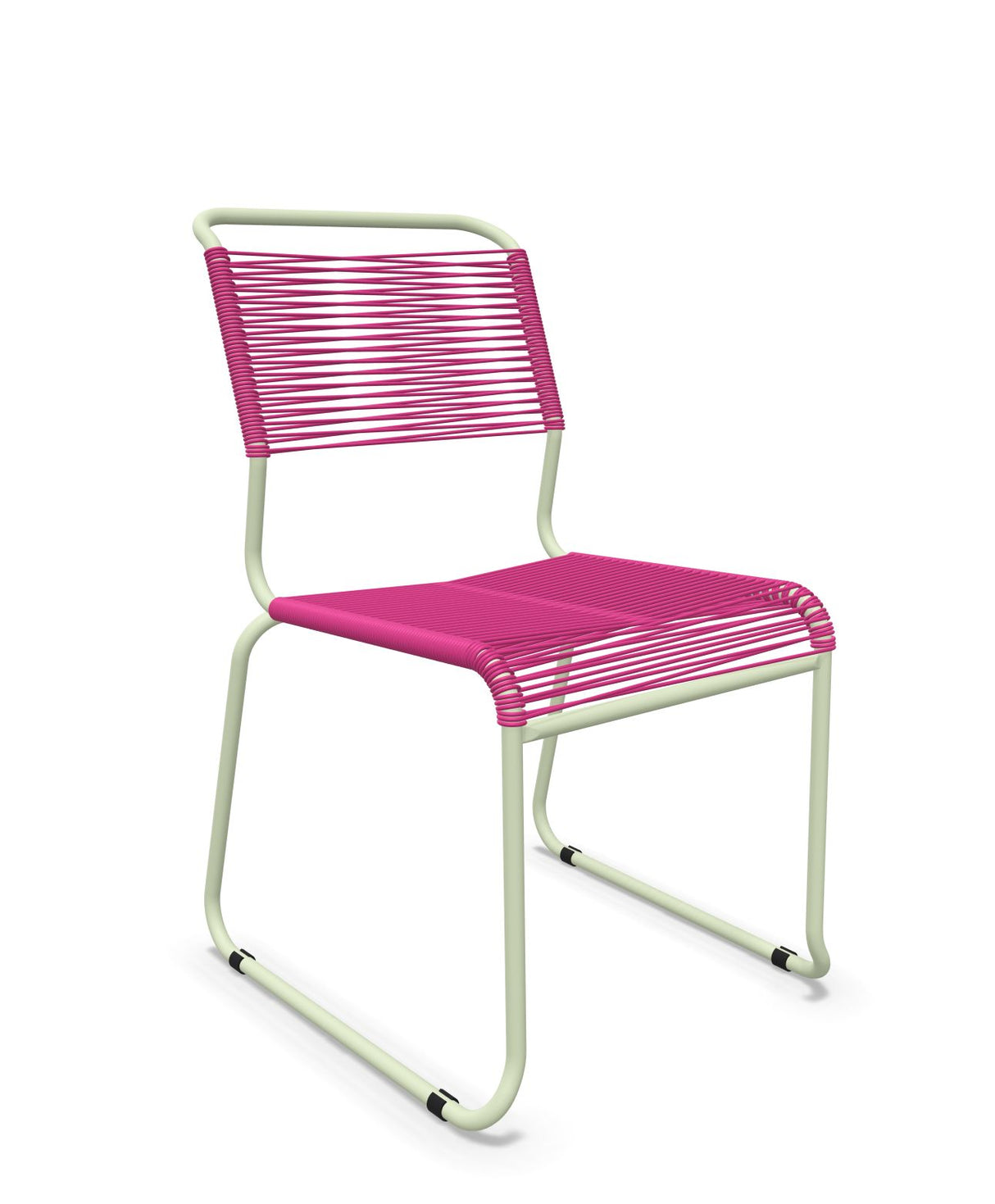 Schaffner Säntis Chaise luge Spaghetti Rose 41 Vert Pastel 64 