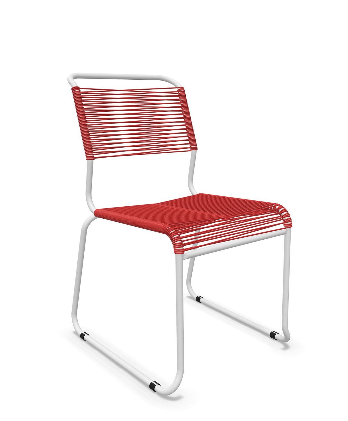 Schaffner Säntis Chaise luge Spaghetti Rouge 30 Blanc 90 