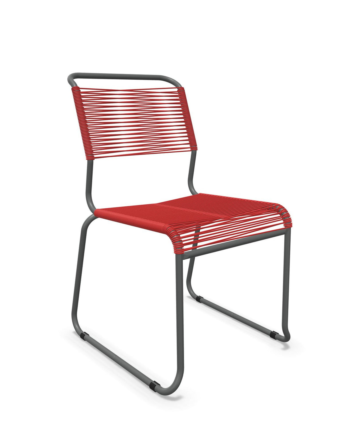Schaffner Säntis Chaise luge Spaghetti Rouge 30 Graphite 73 