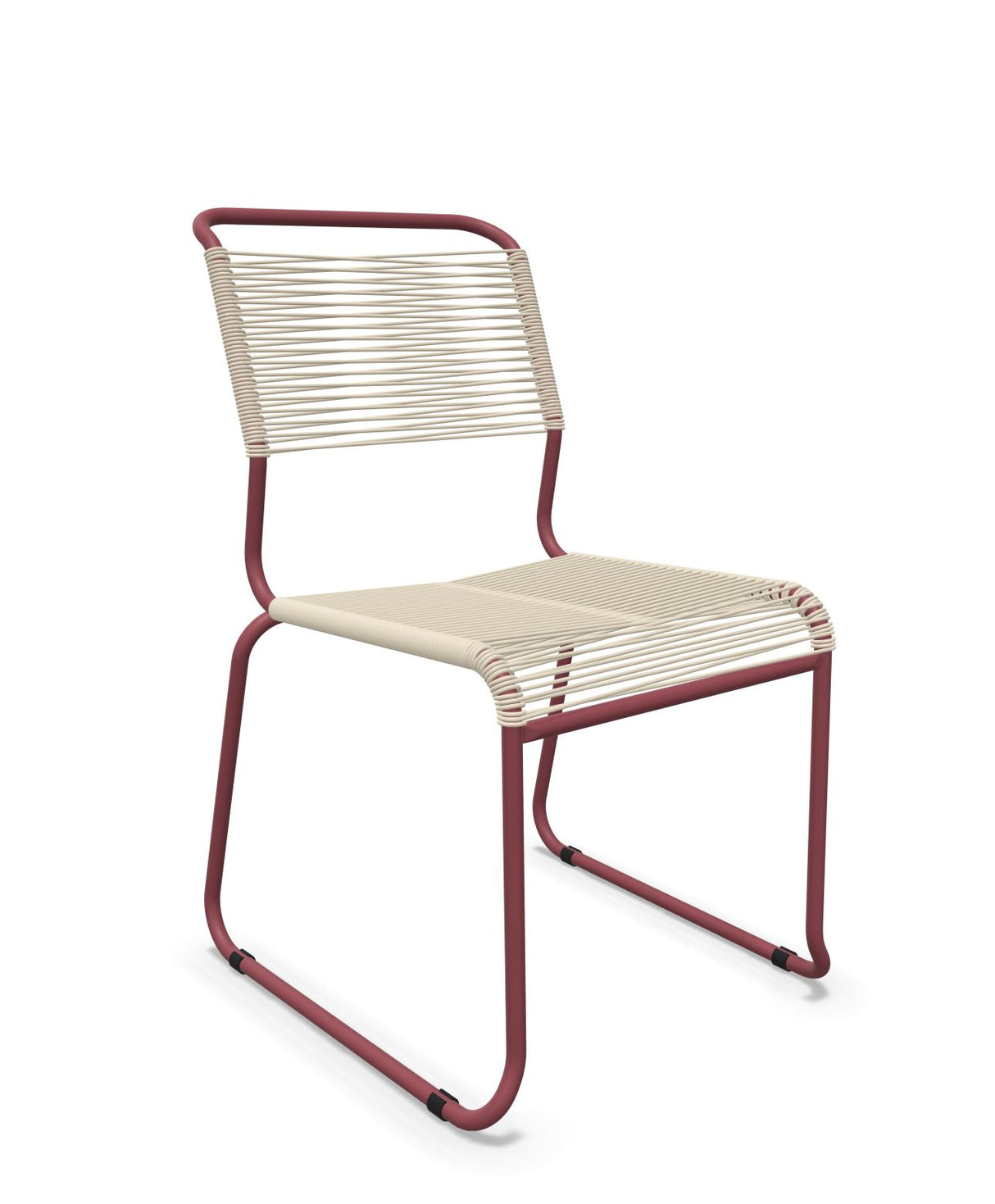 Schaffner Säntis Chaise luge Spaghetti Sable pastel 15 Bordeaux 38 