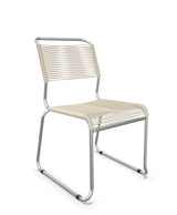 Schaffner Säntis Chaise luge Spaghetti Sable pastel 15 Galvanisé à chaud 02 