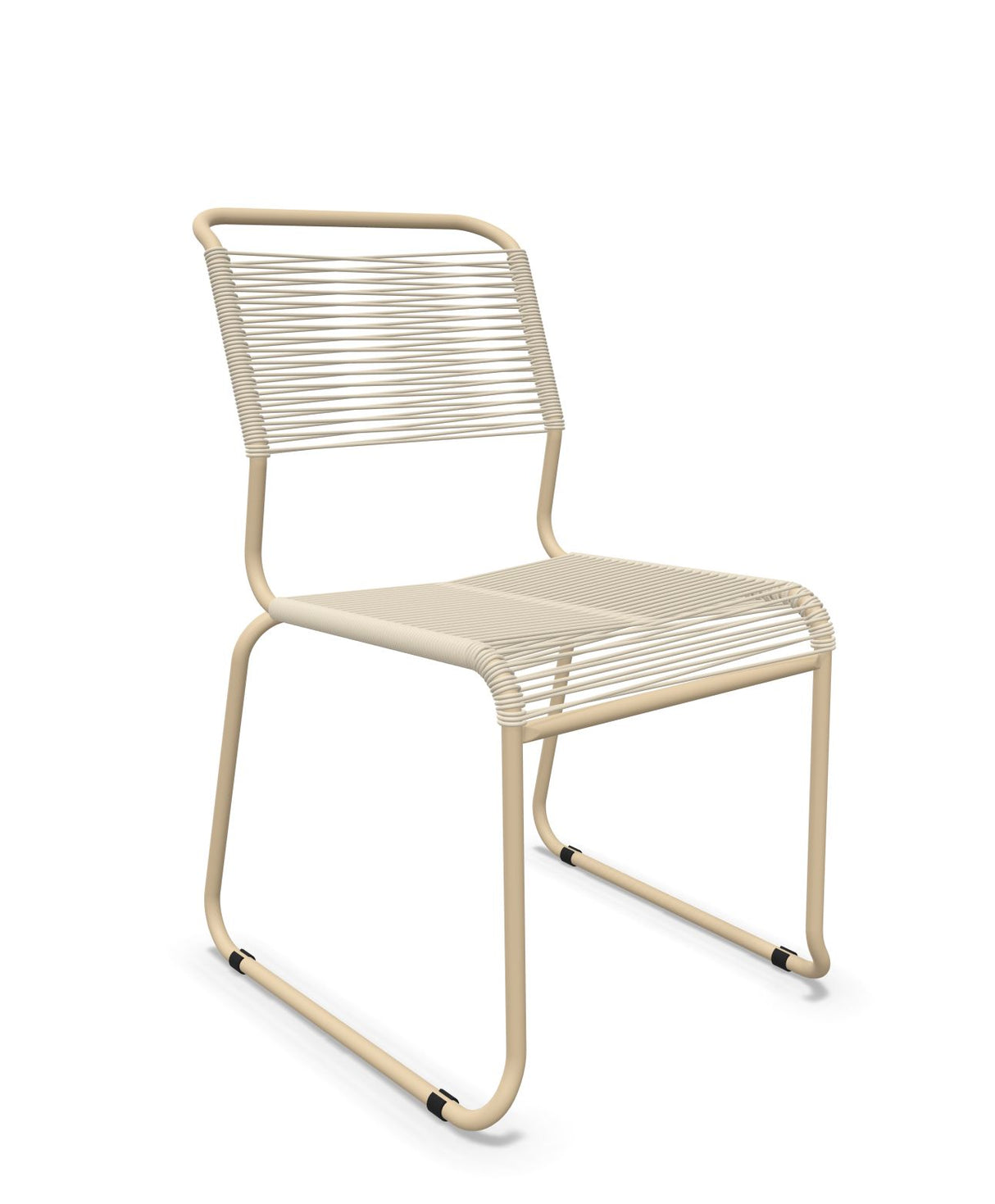 Schaffner Säntis Chaise luge Spaghetti Sable pastel 15 Marron Pastel 83 