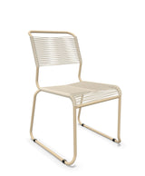 Schaffner Säntis Chaise luge Spaghetti Sable pastel 15 Marron Pastel 83 