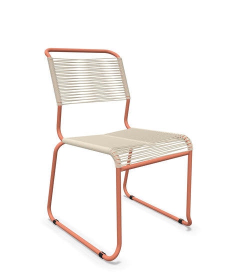 Schaffner Säntis Chaise luge Spaghetti Sable pastel 15 Terracotta 84 