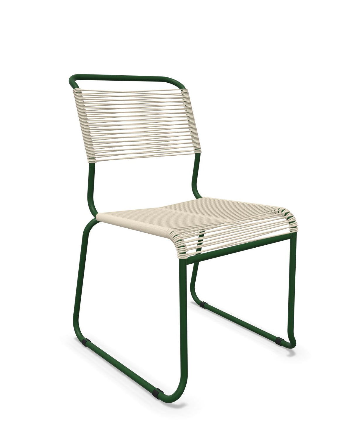 Schaffner Säntis Chaise luge Spaghetti Sable pastel 15 Vert Sapin 66 