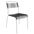 Schaffner Säntis Chaise Spaghetti Blanc 90 Anthracite 77 