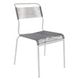 Schaffner Säntis Chaise Spaghetti Blanc 90 Gris Argent 78 