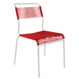 Schaffner Säntis Chaise Spaghetti Blanc 90 Rouge 30 