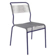 Schaffner Säntis Chaise Spaghetti Bleu 53 Gris Argent 78 