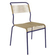Schaffner Säntis Chaise Spaghetti Bleu 53 Marron pastel 83 