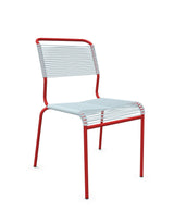 Schaffner Säntis Chaise Spaghetti Bleu Pastel 51 Rouge 30 