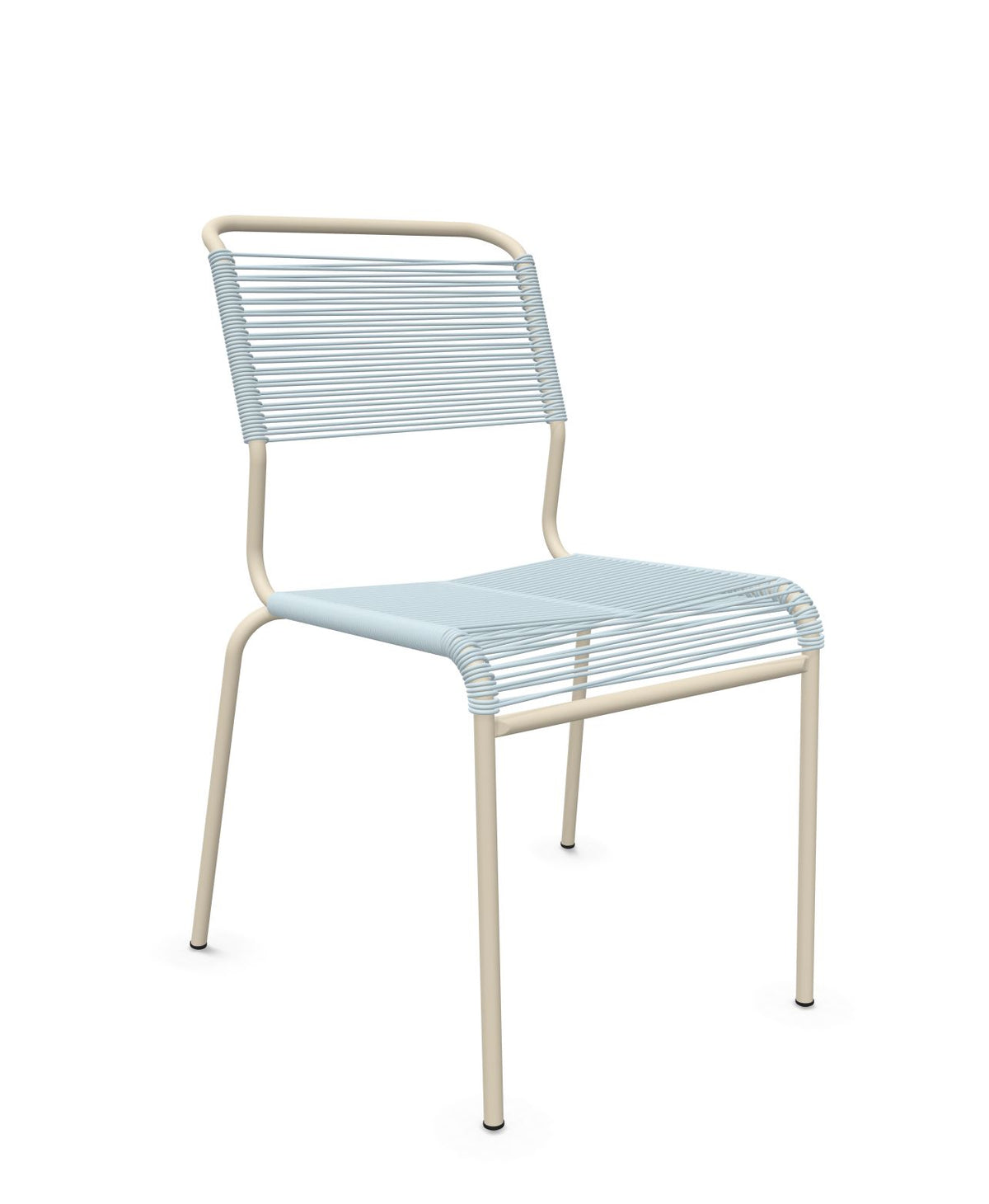 Schaffner Säntis Chaise Spaghetti Bleu Pastel 51 Sable Pastel 15 