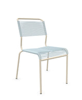 Schaffner Säntis Chaise Spaghetti Bleu Pastel 51 Sable Pastel 15 