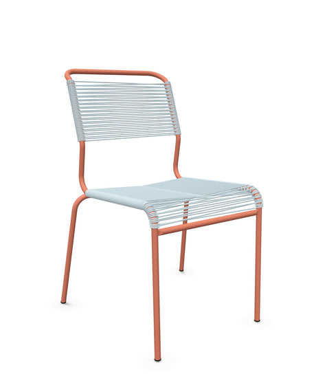 Schaffner Säntis Chaise Spaghetti Bleu Pastel 51 Terracotta 84 