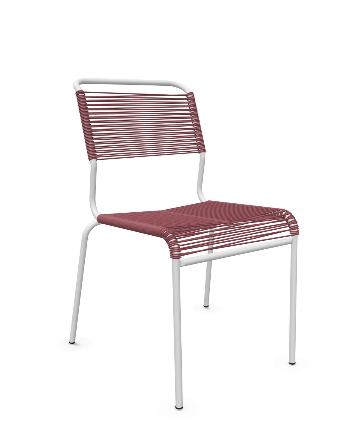 Schaffner Säntis Chaise Spaghetti Bordeaux 38 Blanc 90 