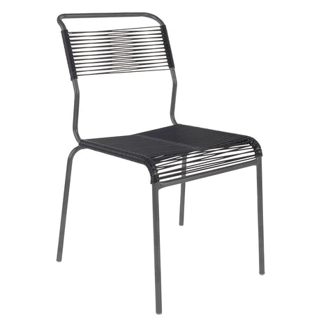 Schaffner Säntis Chaise Spaghetti GALAXUS Anthracite 77 