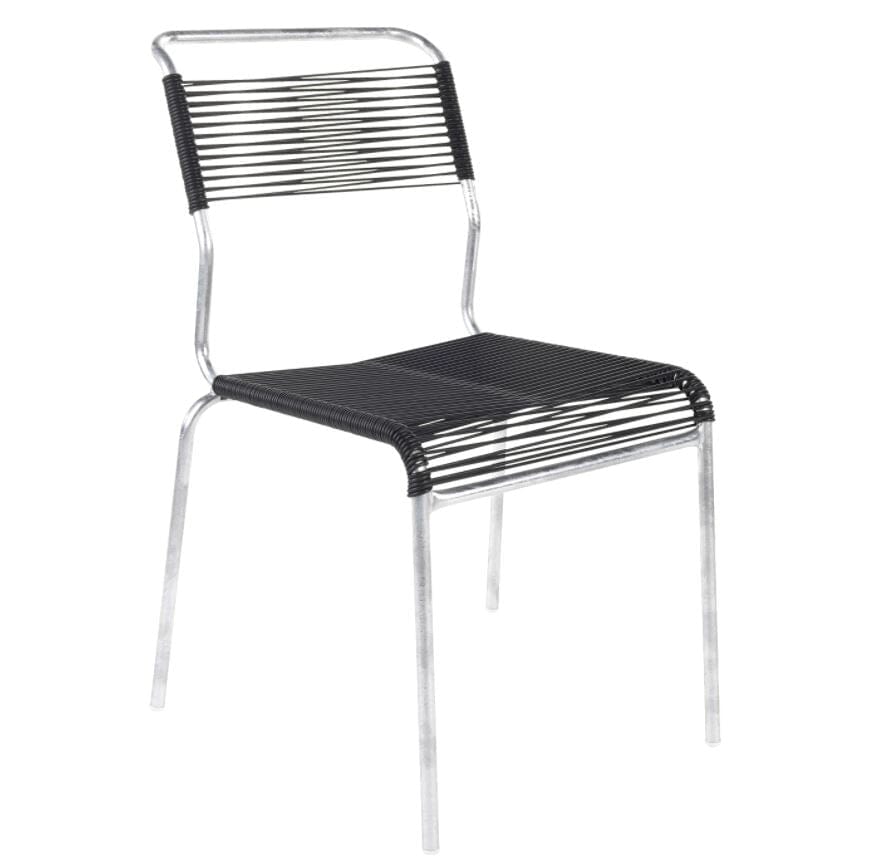 Schaffner Säntis Chaise Spaghetti GALAXUS Galvanisé à chaud 02 / anthracite 77 
