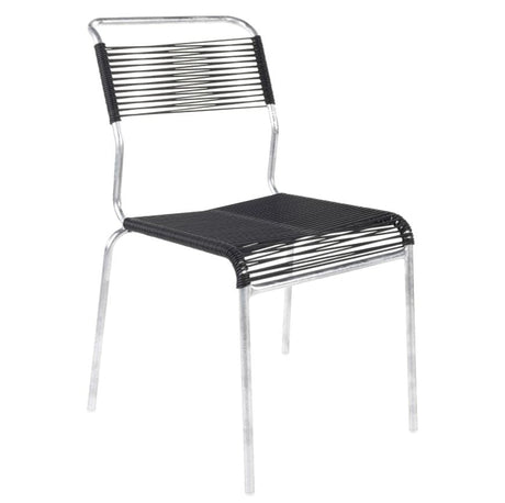 Schaffner Säntis Chaise Spaghetti GALAXUS Galvanisé à chaud 02 / anthracite 77 
