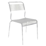 Schaffner Säntis Chaise Spaghetti GALAXUS Galvanisé à chaud 02 / blanc 90 
