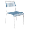 Schaffner Säntis Chaise Spaghetti GALAXUS Galvanisé à chaud 02 / bleu pastel 51 
