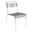 Schaffner Säntis Chaise Spaghetti Galvanisé à chaud 02 Gris Argent 78 