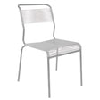 Schaffner Säntis Chaise Spaghetti Gris Argent 78 Blanc 90 