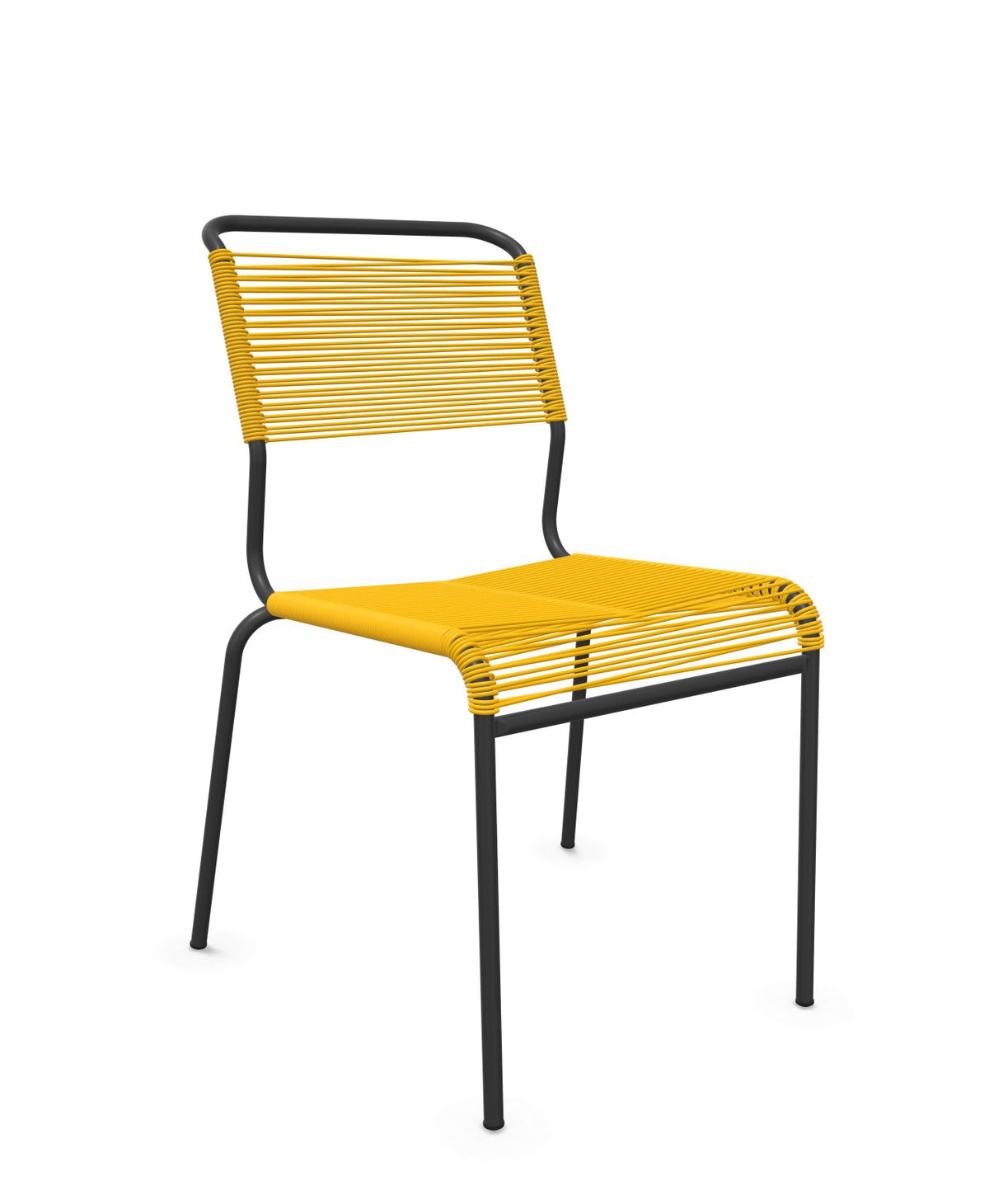 Schaffner Säntis Chaise Spaghetti Jaune 11 Anthracite 77 