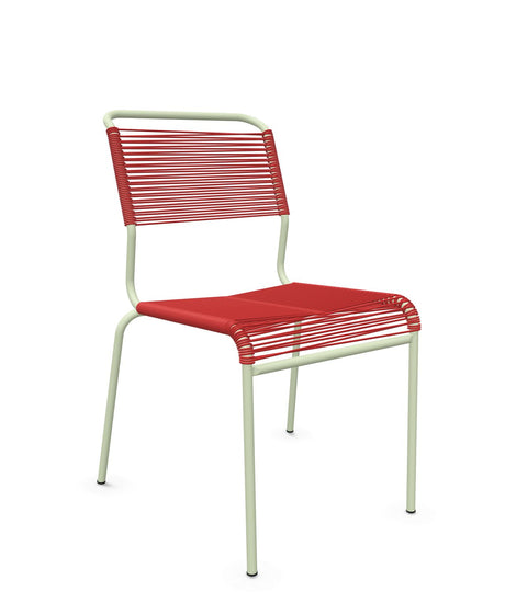 Schaffner Säntis Chaise Spaghetti Rouge 30 Vert Pastel 64 