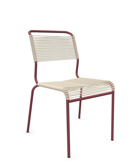 Schaffner Säntis Chaise Spaghetti Sable Pastel 15 Bordeaux 38 