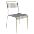 Schaffner Säntis Chaise Spaghetti Sable Pastel 15 Gris Argent 78 