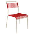 Schaffner Säntis Chaise Spaghetti Sable Pastel 15 Rouge 30 