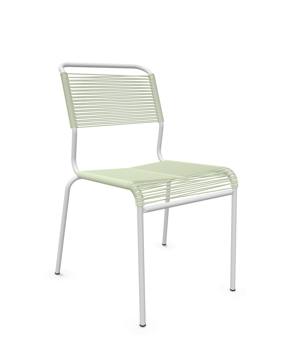 Schaffner Säntis Chaise Spaghetti Vert Pastel 64 Blanc 90 