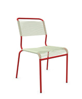Schaffner Säntis Chaise Spaghetti Vert Pastel 64 Rouge 30 