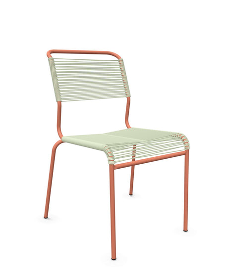 Schaffner Säntis Chaise Spaghetti Vert Pastel 64 Terracotta 84 