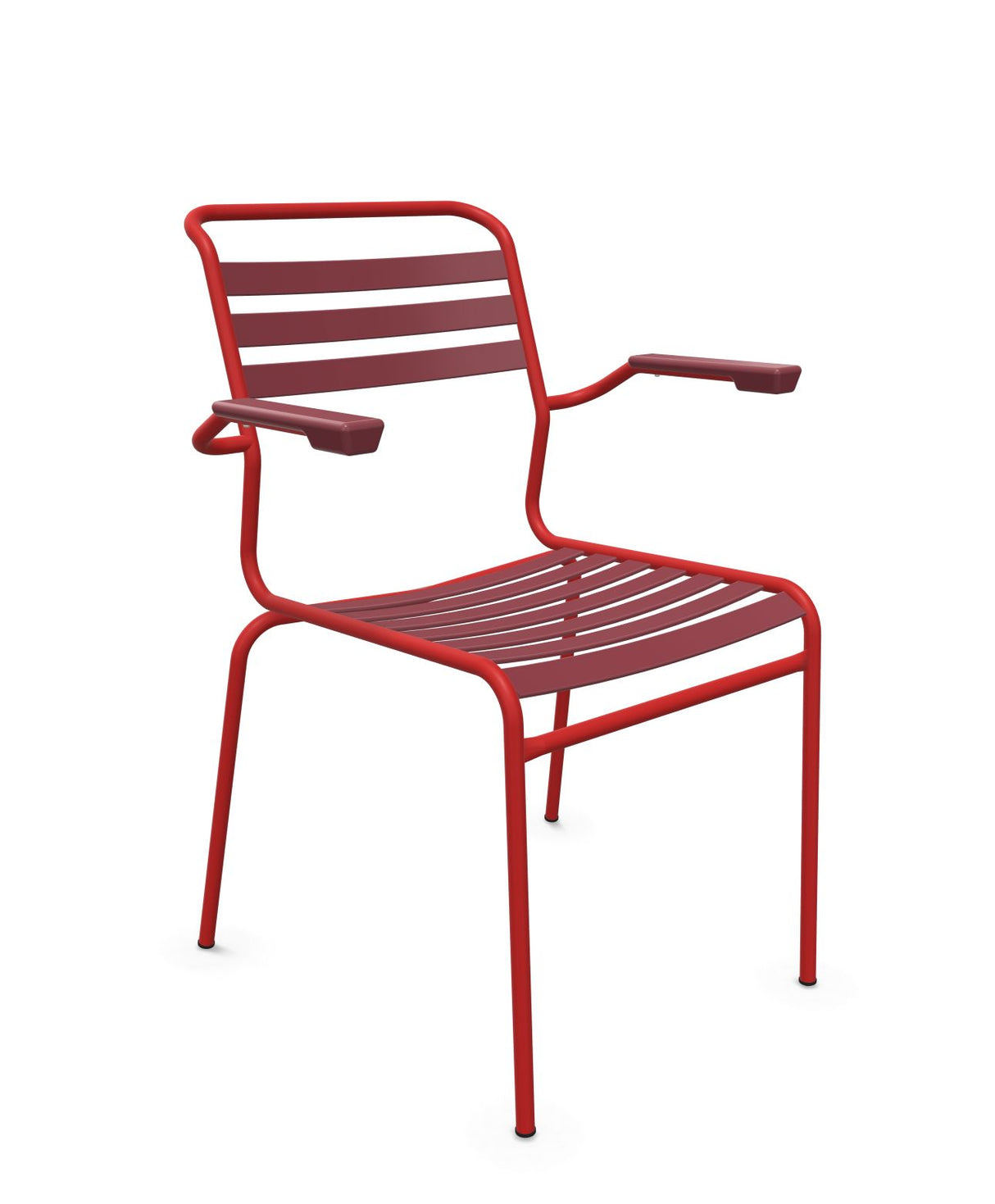 Schaffner Säntis Fauteuil à lattes Bordeaux 38 Rouge 30 