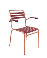 Schaffner Säntis Fauteuil à lattes Bordeaux 38 Terracotta 84 