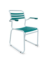 Schaffner Säntis Fauteuil Repas luge Lattes Bleu Kali 56 Bleu Pastel 51 