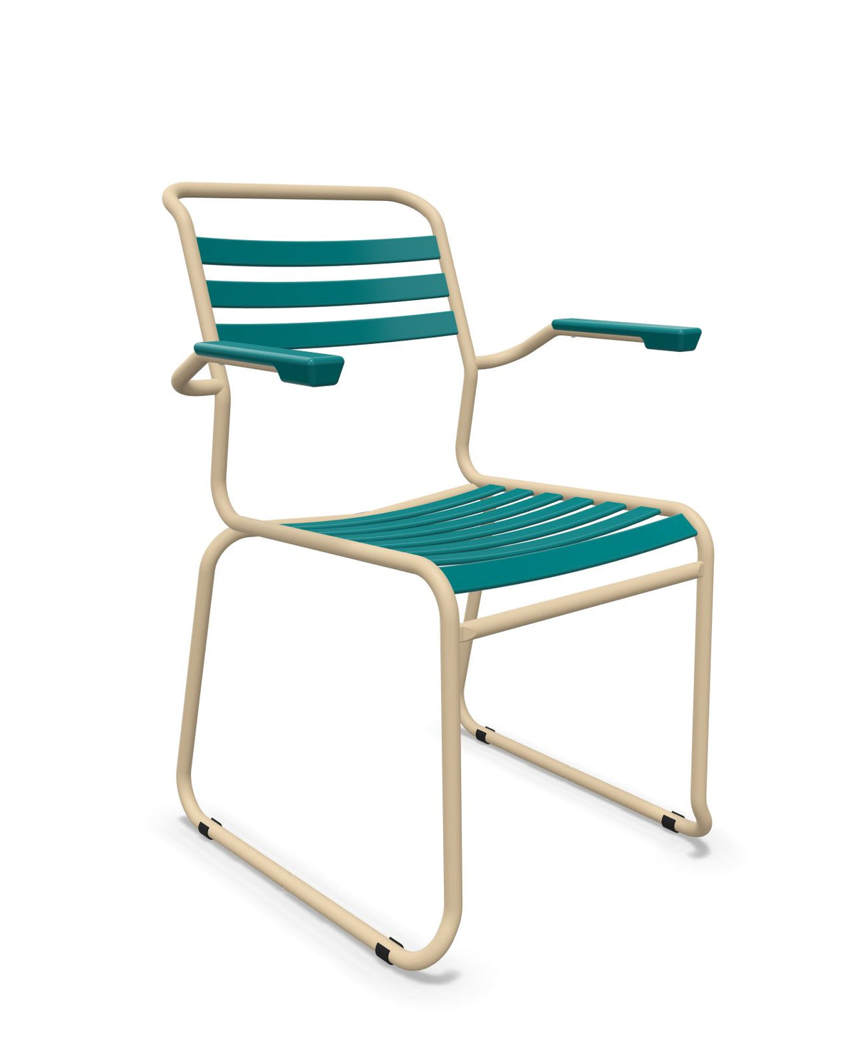 Schaffner Säntis Fauteuil Repas luge Lattes Bleu Kali 56 Marron Pastel 83 