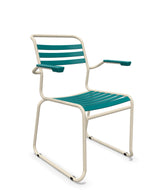 Schaffner Säntis Fauteuil Repas luge Lattes Bleu Kali 56 Sable Pastel 15 
