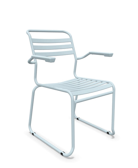 Schaffner Säntis Fauteuil Repas luge Lattes Bleu Pastel 51 Bleu Pastel 51 