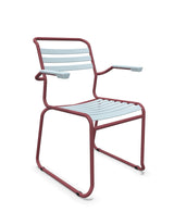 Schaffner Säntis Fauteuil Repas luge Lattes Bleu Pastel 51 Bordeaux 38 