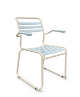 Schaffner Säntis Fauteuil Repas luge Lattes Bleu Pastel 51 Sable Pastel 15 