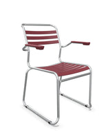 Schaffner Säntis Fauteuil Repas luge Lattes Bordeaux 38 Galvanisé à chaud 02 