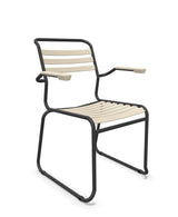 Schaffner Säntis Fauteuil Repas luge Lattes Sable Pastel 15 Anthracite 77 