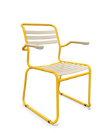 Schaffner Säntis Fauteuil Repas luge Lattes Sable Pastel 15 Jaune 11 