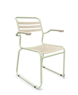 Schaffner Säntis Fauteuil Repas luge Lattes Sable Pastel 15 Vert Pastel 64 