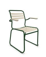 Schaffner Säntis Fauteuil Repas luge Lattes Sable Pastel 15 Vert Sapin 66 